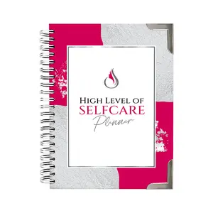 High Level of Selfcare Planner" by Skinomatics | Wellness, Mindfulness & Self-Love Planner | Daily Self-Care & Goal Setting for Mental Health & Gratitude