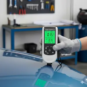 Professional Paint Thickness Gauge 0-2000µm, Dual-Mode for Metal & Non-Metal, Coating Thickness Tester for Auto Body, Car Repair, Used Car Assessment, Automotive Detailing & Paint Analysis.