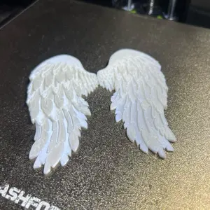 Angel Wings Fridge Magnets - Unique Decor Design for Your Refrigerator Silk White