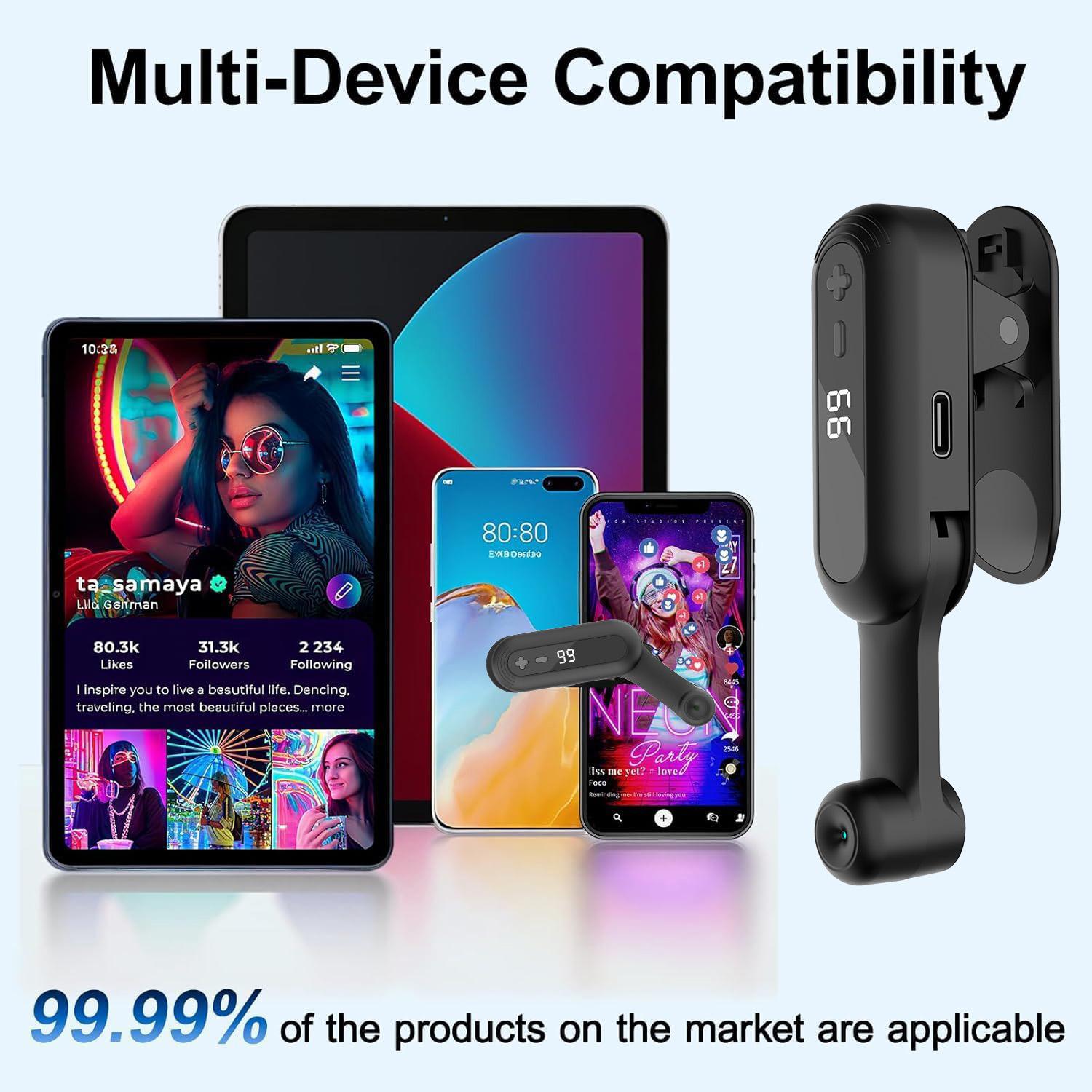 Auto Clicker Smart Tapper for iPhone iPad Android TikTok - Auto Touch Device with Adjustable Speed, Instant Clicker for Live Stream Likes, Social Media Tasks