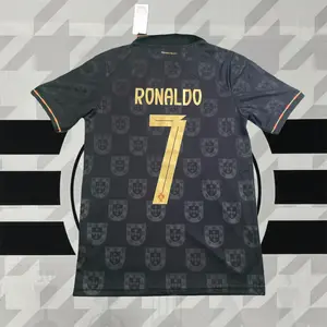 2526 Portugal Away Short Sleeve 7# Cristiano Ronaldo Soccer Jersey Football Jersey Quick Drying