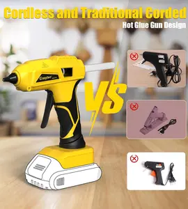 Wireless Hot Glue Gun, 2Ah USB-C Rechargeable, with 20 Pcs Hot Glue Sticks, Smart Auto Shut-Off, Rubber Anti-Slip Handle, Portable Design, Perfect for DIY Crafts, Home Repairs, Art Projects, Small Bonding and Daily Crafting Use