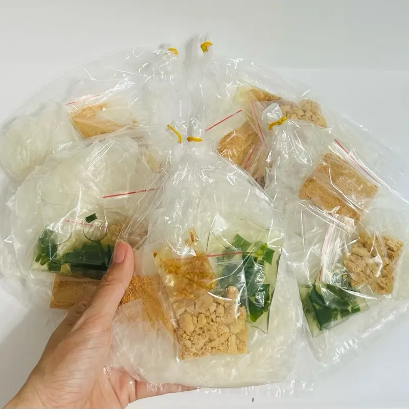 Bánh tráng RÌA TRỘN MỠ HÀNH (5 bags)- rice paper snack kit - product of Vietnam