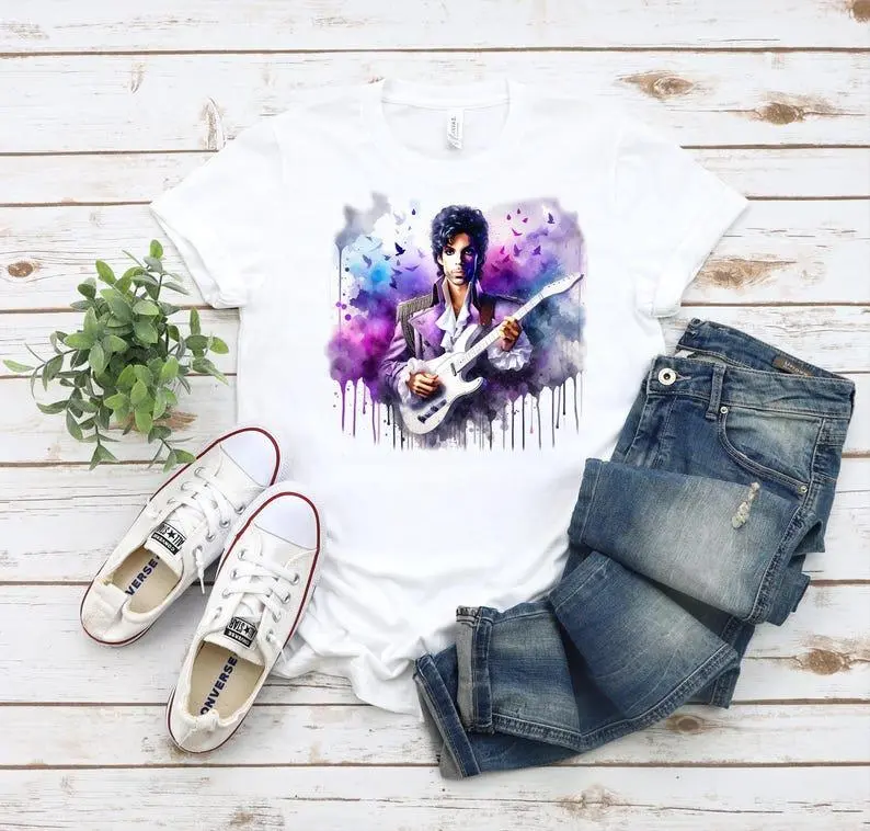 Prince Purple Rain Watercolor Unisex T-shirt
