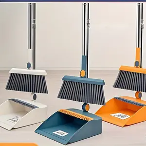 1 set new broom, dustpan combination, household sweeping broom, folding broom, wiper, dustpan, garbage shovel