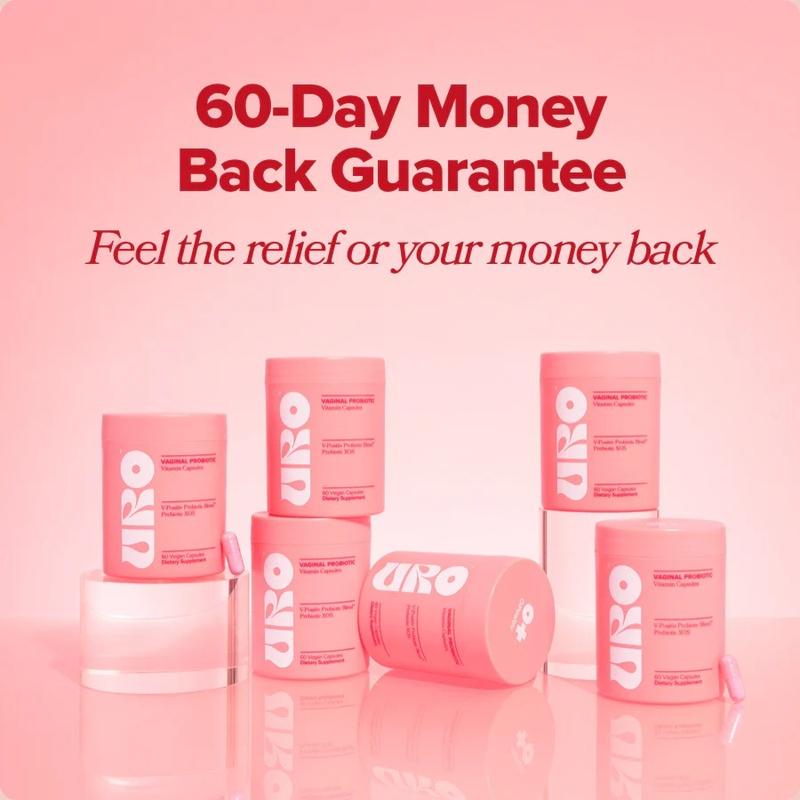 URO Women's Probiotics - 60 Count (Pack of 1) - Prebiotic and Probiotic Capsules for Healthy pH Balance and Odor