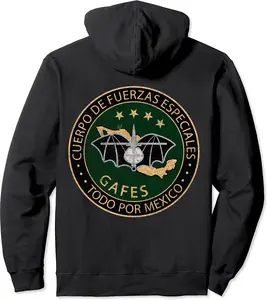 GAFES GAFE Mexican Special Force Fuerzas Mexican Patriot Pullover Hoodie - Amaritayl Shop 40B0B9PMY3CD