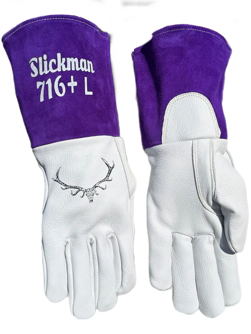Slickman LIMITED*Purple* 716 Plus Elk Leather Tig Welding Glove