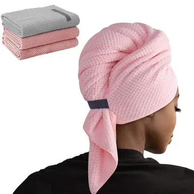 Pattern Microfiber Hair Towel TikTok Shop