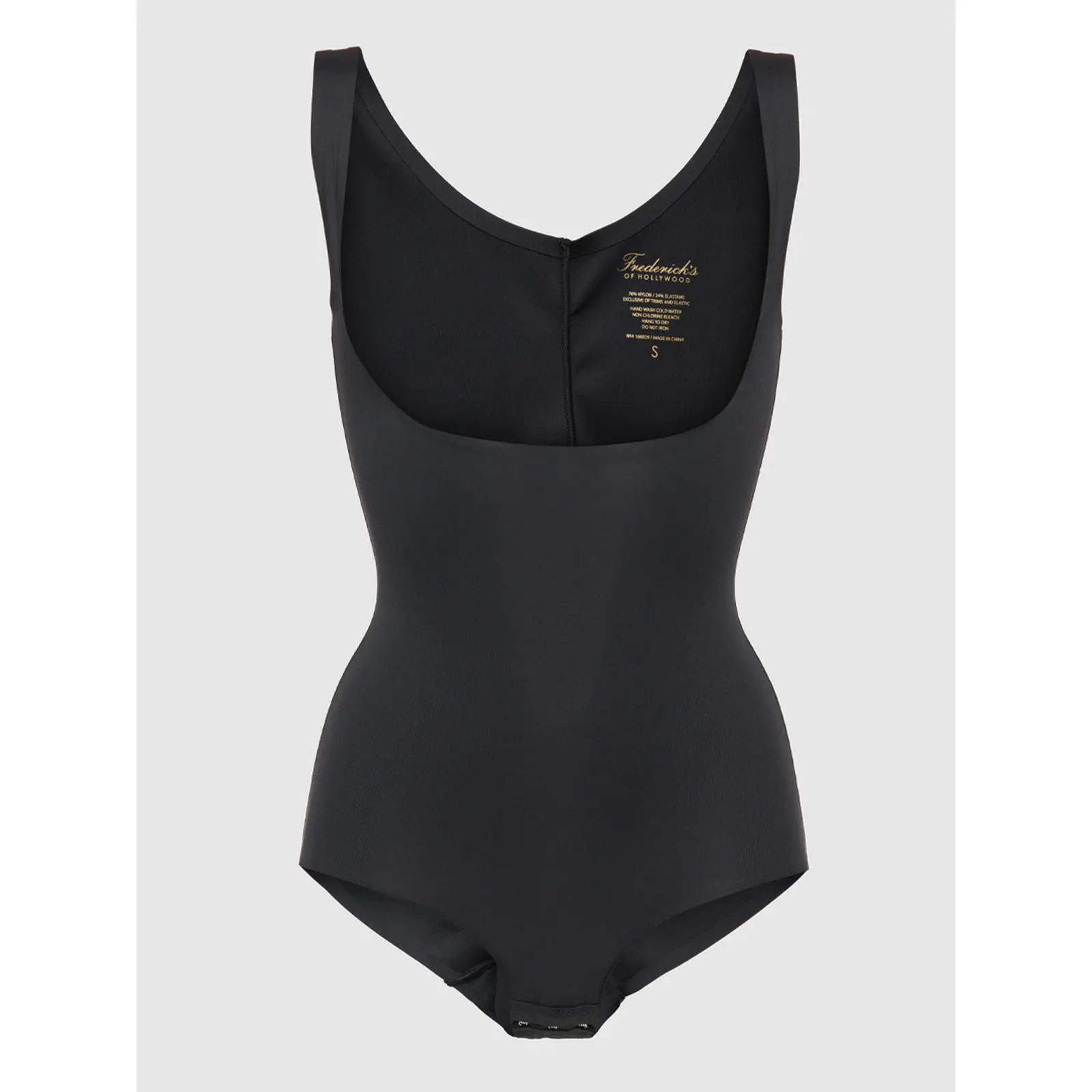 Frederick's of Hollywood Women's Silky Open Bust Sculpting Bodysuit - Smoothing Body Contouring Shapewear with Contour Lift, Women's Clothes, Smooths Shape, Lady, Contours
