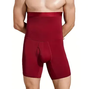 Men's Compression Boxer Briefs - High-Waisted Slimming Underwear, Sport Style Comfortable Shapewear For Men - Breathable Fabric - For Active Men - Ideal Gift for Fitness Enthusiasts