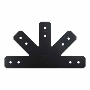 Simpson Strong-Tie APVGP1212-4 (12:12, 4x) Outdoor Accents Avant Collection Black Powder-Coated Gable Plate