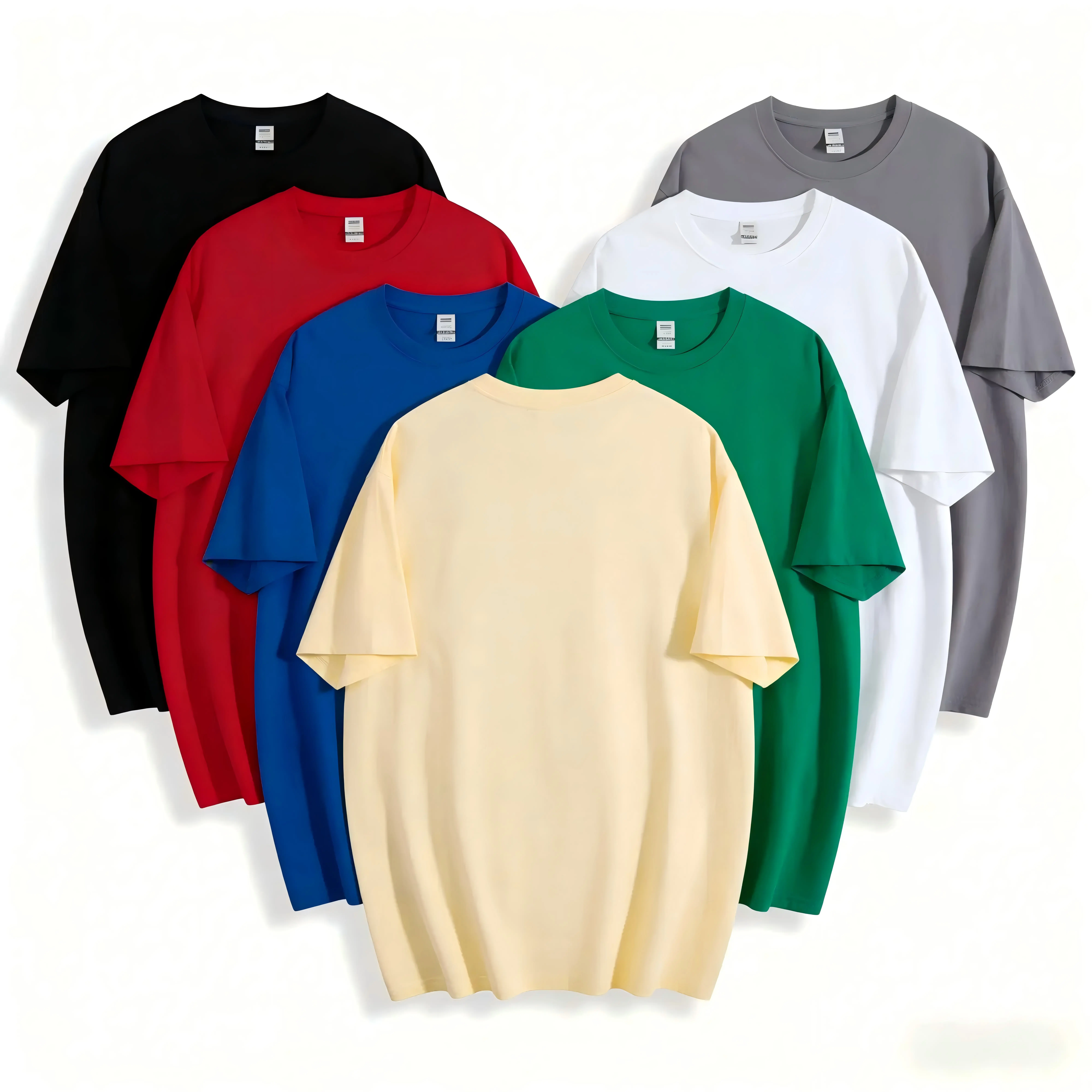 Men's Heavyweight T-Shirt in Pure Cotton | Oversized Plain Crew Neck Design for Streetwear, Club, & DIY Outfits - Sizes S, M, 2XL, Plain Tee, Round Neck, Minimalist Menswear