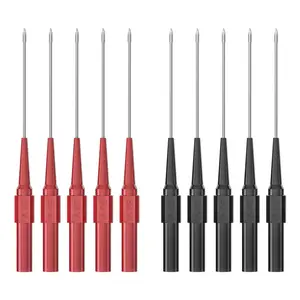 10 count  Probe Kit with 4mm Banana Socket (0.7mm ) | Non-Destructive Wire  Probes Pin for  Tester & Automotive Testing Tools Multimeter Tester (Red-Black)