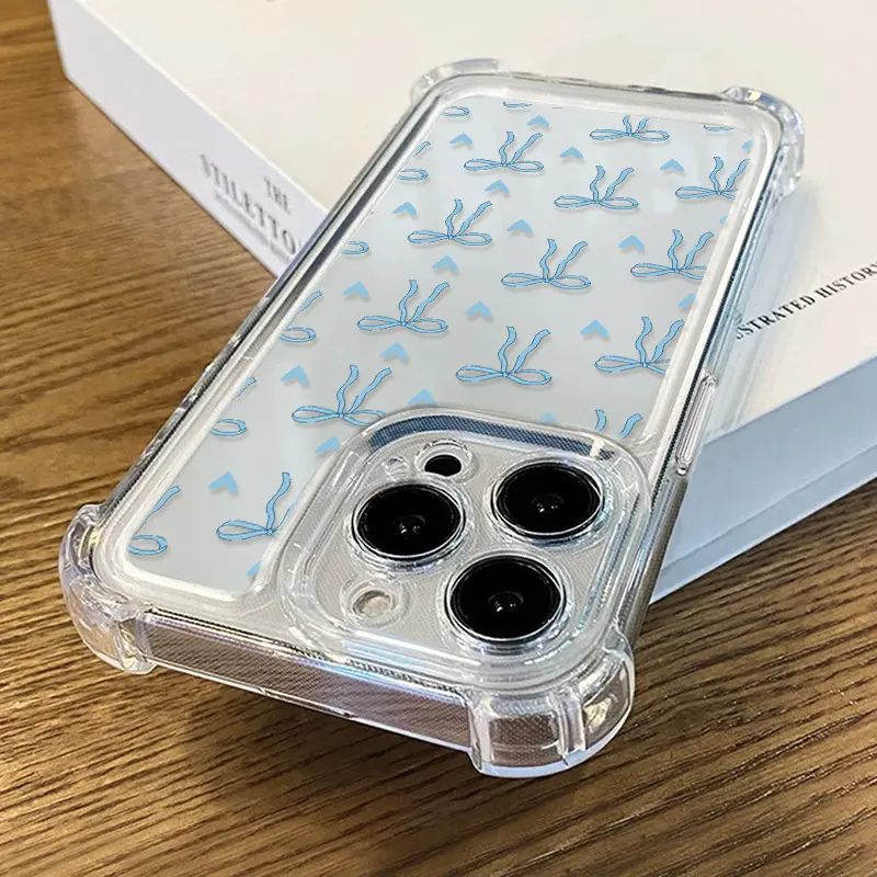 A Soft, Transparent, Four-Corner Shockproof Phone Case - Compatible with Apple Series 11/12/13/14/15/17 Pro Max and Samsung Series A06/A16/A26/A36/A56/S23/S24/S25 Ultra. Protective Cellphone,back to school,back to school haul