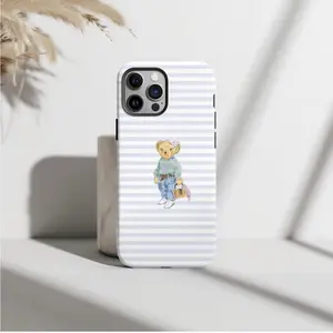 Pastel Polo Teddy Bear, iPhone 16, 15, 14, 13, 12, 11