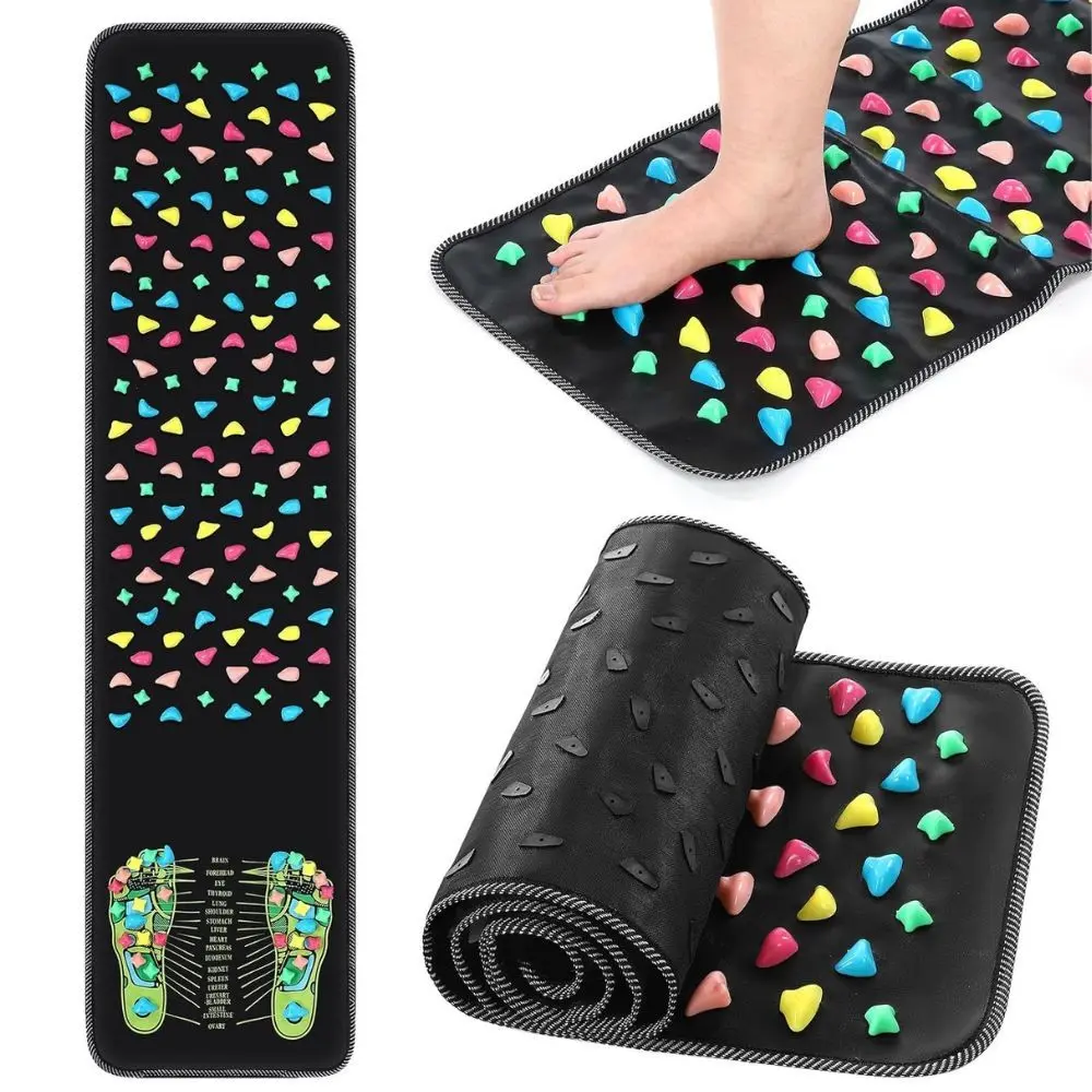 Reflexology Foot Massage Mat, 1 Count Foot Leg Pain Relieve Relief Walk Massager Mat, Acupoint Massage Mat for Home Gym Workout, Body Care, Reflexology Tools, Relaxation Aid