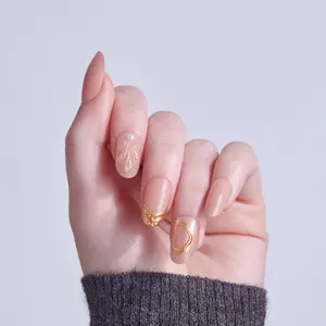 KISS 3D & Jewel Press-On Glue Nails - Blossoming Love, Beauty & Personal Care Nail Art Decoration Accessory