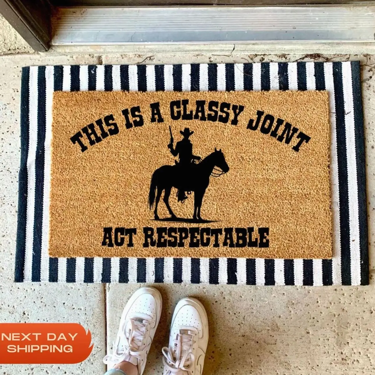 This Is A Classy Joint Doormat, Western Doormat, Gifts for Him, Western Gift, Cowboy Gifts, Outdoor Decor, Boho Decor, Farmhouse Decor