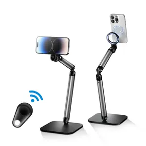 【TikTokShopStockUp】TELESIN Desktop Magnetic Phone Stand - Portable Holder for Office, Live Streaming, Drawing, Vlogging, Filming, and Hands-Free Viewing, Compatible with iPhone 17
