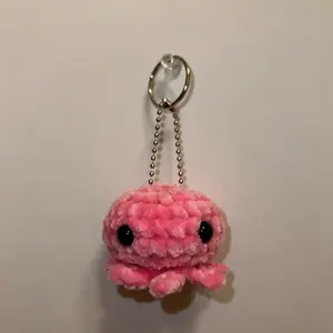 Colorful octo keychains (crocheted)