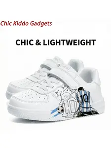2026 Hot Selling World football matches 10 GOAT Argentina Woman Children White Low Top Shoes Woman Girls Pattern Printed Design Thick Soled Durable Sneaker Casual Trendy Trainers Hunt Gift