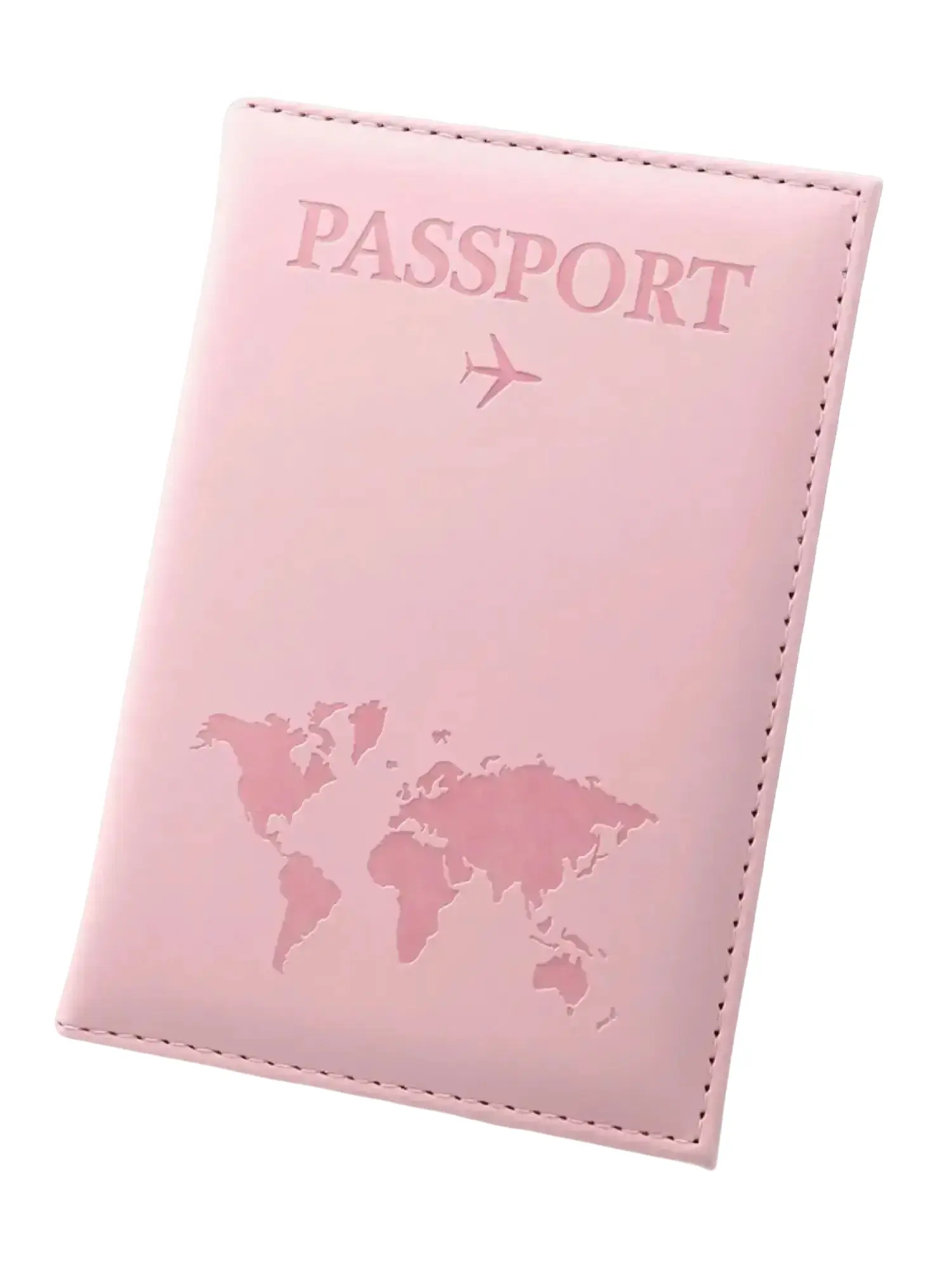 Summer Solid Color Passport Cases Cover, Travel Essentials, 2025 New Stylish Pu Leather Travel Wallet for Men Women, Durable Bifold Passport Cover Cas