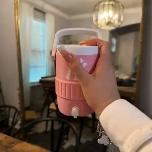 Koozie Pink Yank… Koozie  with Handle and Spout for Drinks