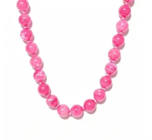 Marble Beaded Statement Necklace