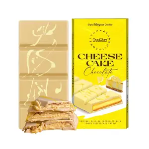 BeeMax Creamy Lemon Cheesecake Chocolate Bar | 7 oz of Luxurious Middle Eastern Indulgence | Unique Sweet Treat with Rich Cream Filling | Imported from Turkey