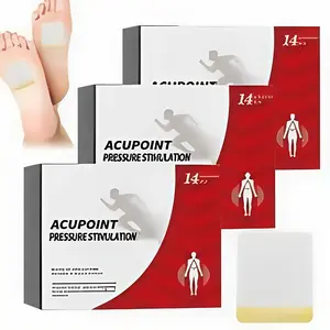 1-3 Boxes of Huatangxiao Acupoint Pressure Stimulation Stickers, 14 Pads/Box Tanglixiao Acupoint Stickers for Effective Pain Relief and Wellness Gentle Heat Compress Sleeping Patch Natural Circles Daily Therapy tiktokshopblackfriday