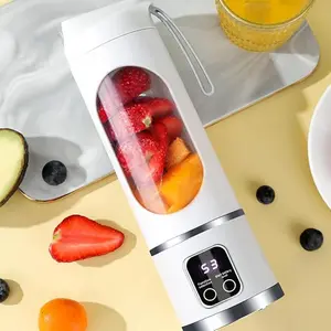 Portable Blender 500ml USB Personal for Shakes Smoothies | BPA-free PCTG, 304SS blades, 50W, ice crush, USB-C, lightweight, home office gym travel