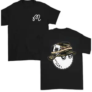 Malbon Inspired Golf Ball Bucket Hat T-Shirt, Funny Golfcore Streetwear Graphic Tee, Cartoon Golf Lover Shirt, Trendy Unisex Casual Tee