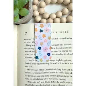 Spring flower holographic magnetic bookmark