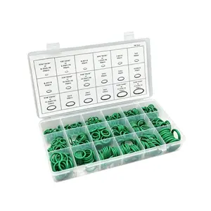 270pc Car Air Conditioning Compressor O-Ring Seal Kit, 8-Compartment Box, Rubber Seals Repair Parts, Air Conditioner Maintenance Essentials