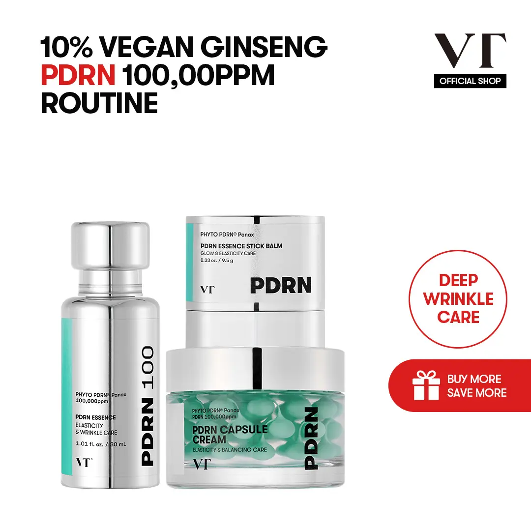 VT PDRN Essence+Stick Balm+PDRN Capsule Cream