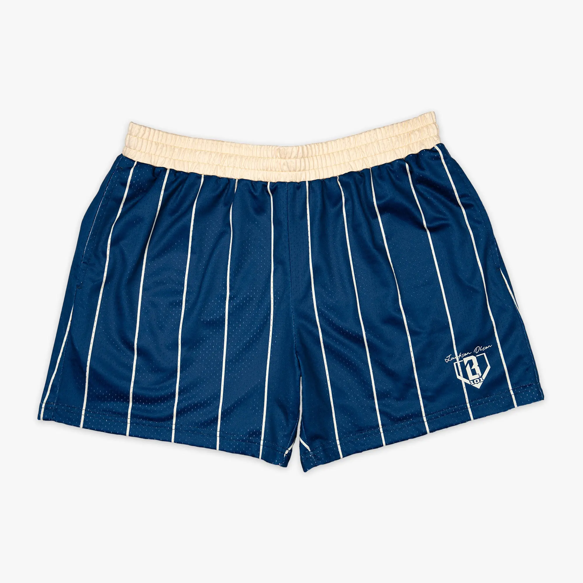 Jackson Olson Signature Shorts - Midnight Pinstripes