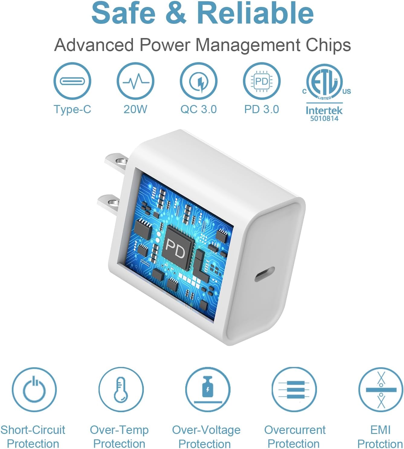 iPhone 17 16 15 Charger Fast Charging Type C Chargers USB C Charger Block iPhone 17 16 15 Air Pro Max Chargers with 6FT Cable for iPhone 17/17 Plus/17 Pro Max/16/16 Plus/16 Pro Max/15 Pro Max/iPad Pro