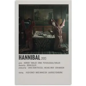 Hannibal Series TV Drama Canvas Poster (8) Poster Decorative Painting Canvas Wall Art Living Room Posters Bedroom Painting 08x12inch(20x30cm)