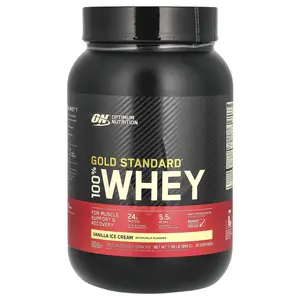 Optimum Nutrition Gold Standard® 100% Whey, Vanilla Ice Cream, 1.98 lb (899 g) Optimum Nutrition Gold Standard® 100% Whey, Vanilla Ice Cream, 1.98 lb (899 g)