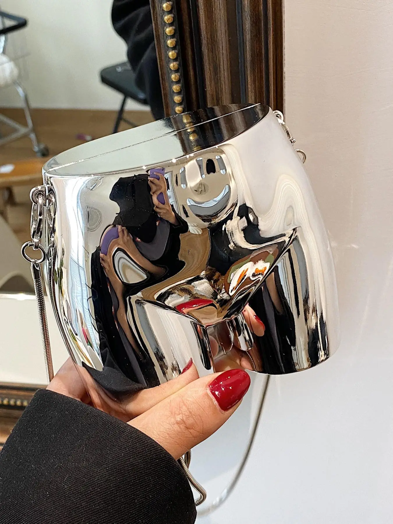 Women's 1 Piece Y2k Style Funny Bag, Trendy Chain Shoulder Bag for Party, Novelty Crossbody Bag for Daily Used