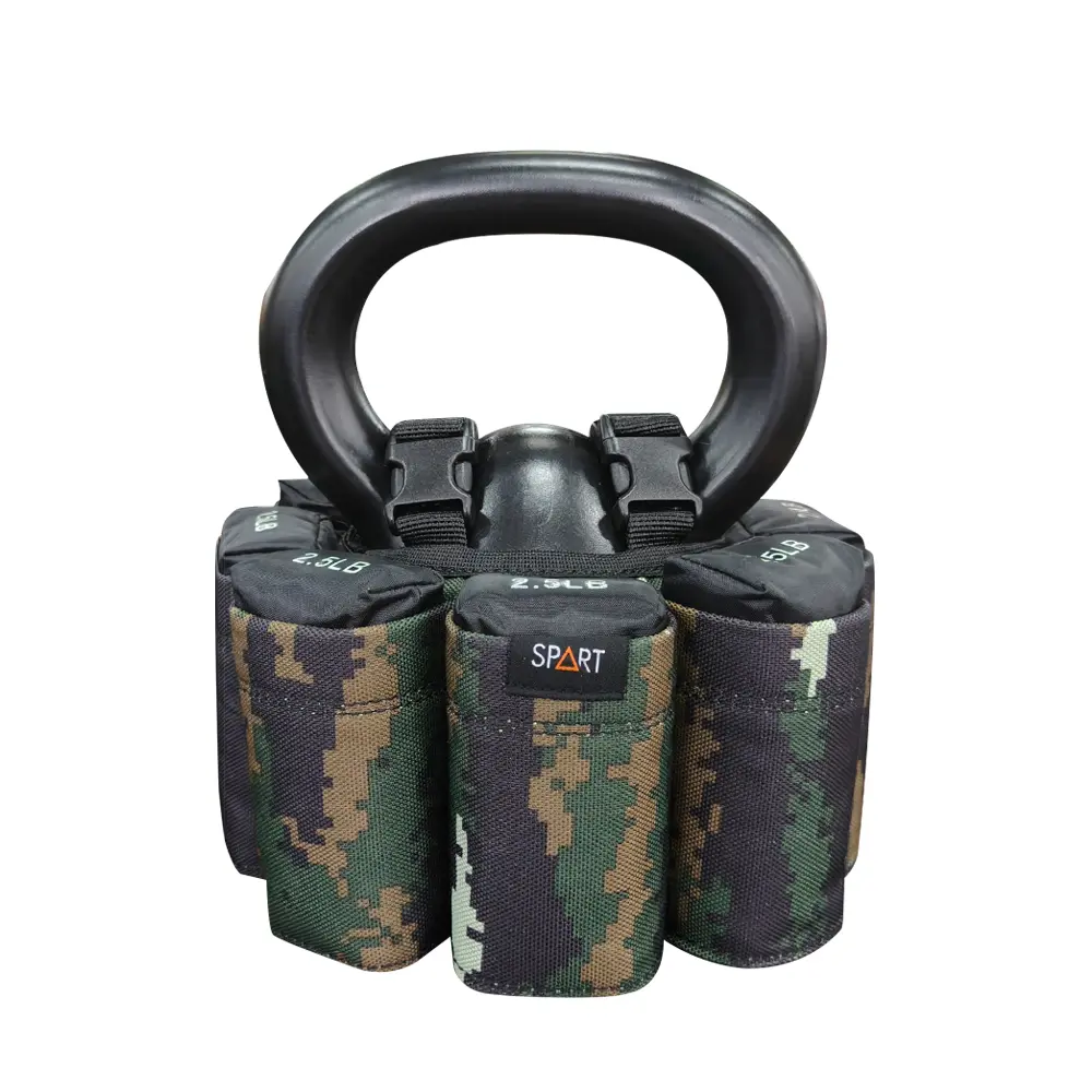 Adjustable Soft Kettlebell (2.5-20 LBS), 8 Pack Removable Iron Sand Bags, Floor Friendly Modular Weight Bag for Women & Men Home Workout