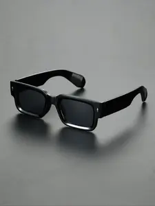 The Malibu Frame |  Everyday Wear | Festival Sunglasses | Men's Square Frame Black Sunglasses, Trendy Casual Sunglasses for Everyday Use, Cheap Fashion Accessories for Outdoor Activities, Square Frames Sunglasses