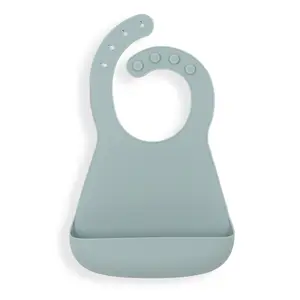 YEAH BABY GOODS Silicone Bib - Vintage Blue
