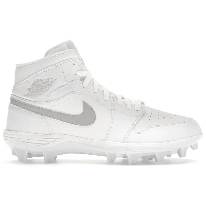 Jordan Men's 1 Mid TD Cleat White Grey Fog Basketball Shoes, from StockX