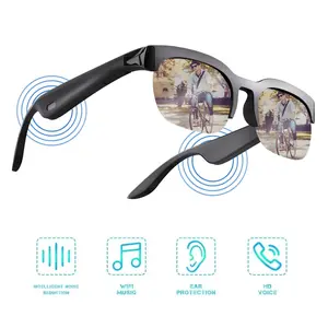 Smart Glasses for Fall,1 Count Wireless-Compatible Smart Glasses with Voice Control,UV Protective Glasses for Outdoor Sports,Smart Glasses,For Cyber Sunglasses,Men's Gift