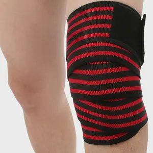 Nylon Bandage Sports Knee Compression Wrap - Weather-Resistant Protective Sleeve for Squat, Weightlifting, Volleyball Rebounders, Billiard G Wedge Balls, Baseball