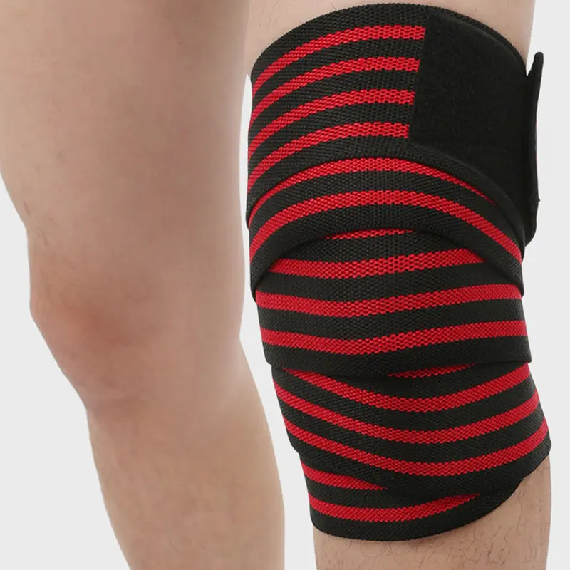 Nylon Bandage Sports Knee Sleeve - Weather-Resistant Knee Compression Wrap for Fitness, Squat, Weightlifting Use, Prevents Injuries, Protective Sleeve