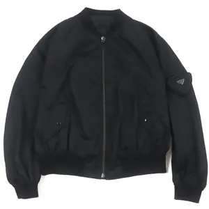 Pre-owned PRADA Others Small Leather Goods Bomber jacket Re Nylon Nylon Jacket