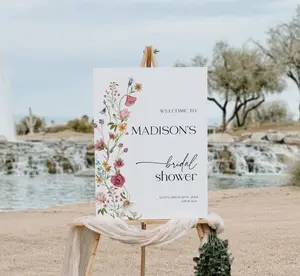 Bridal Shower Welcome Sign, Wildflower Bridal Shower Welcome sign